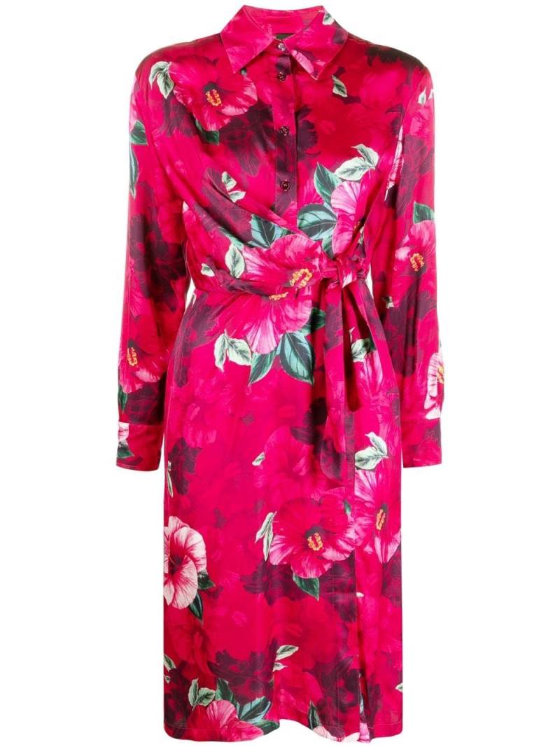 PINKO Hibiscus-print shirt dress von PINKO