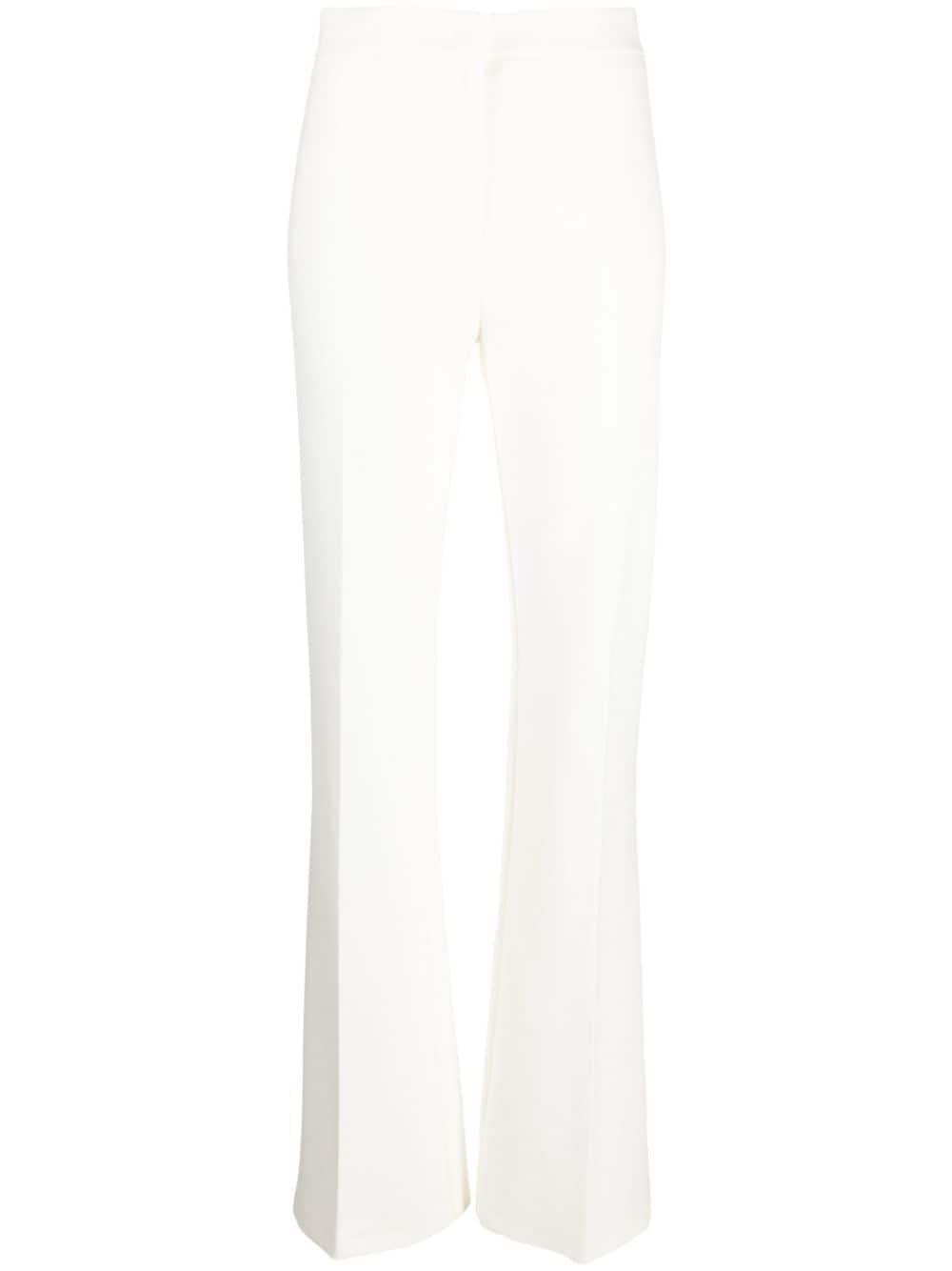 PINKO Hulka high-waist tailored-cut trousers - White von PINKO