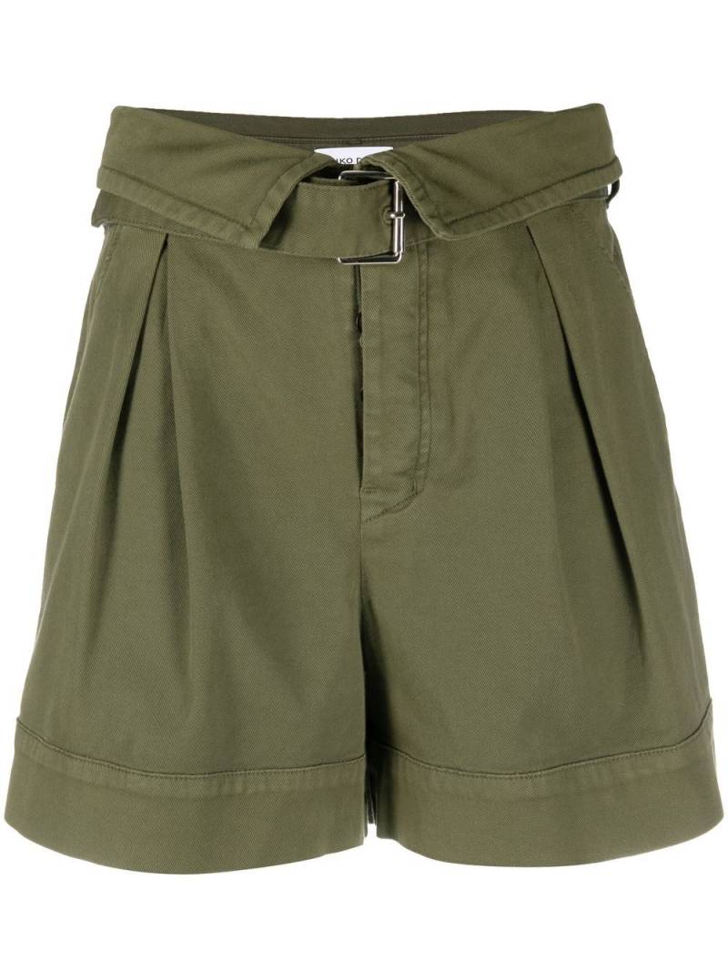 PINKO Judo pleated shorts - Green von PINKO