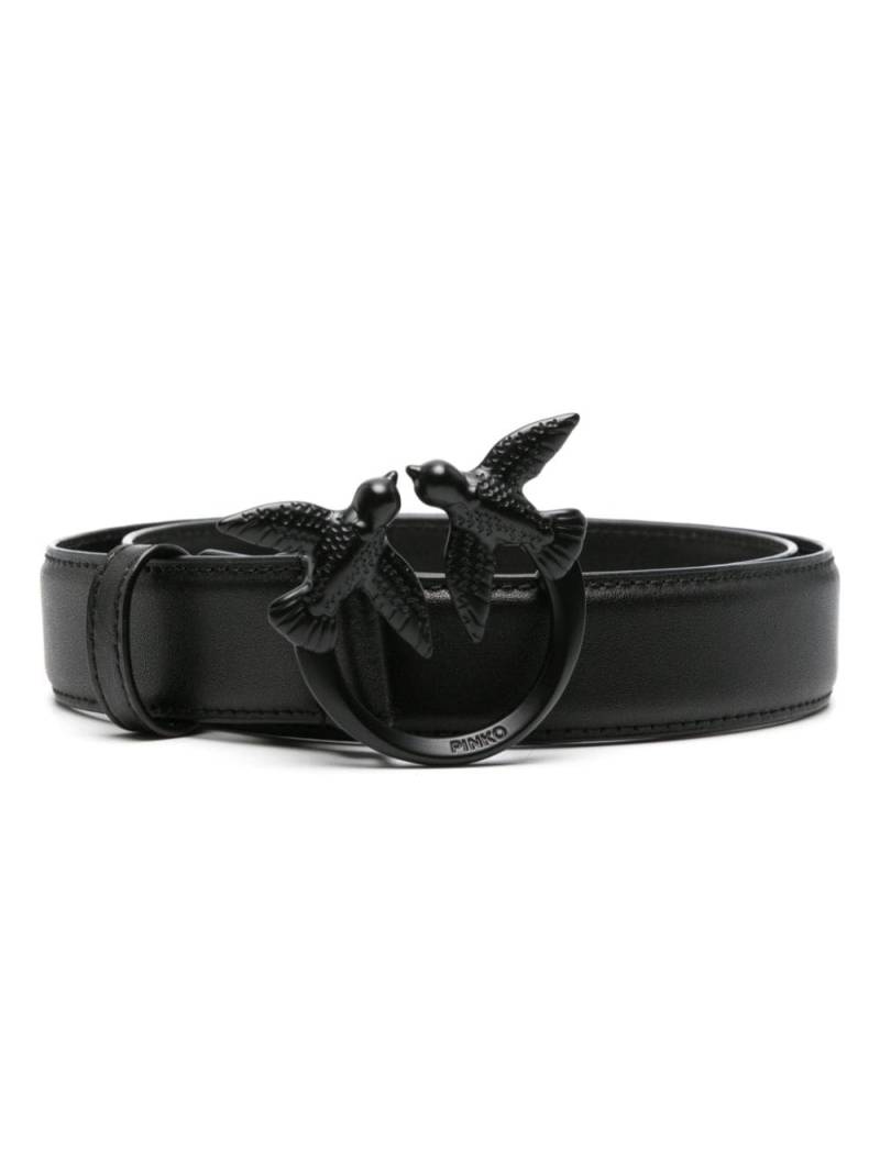 PINKO Love Berry leather belt - Black von PINKO