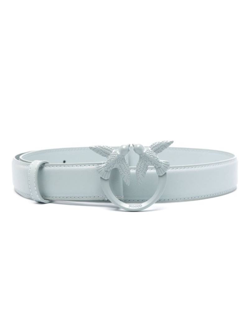 PINKO Love Berry leather belt - Blue von PINKO