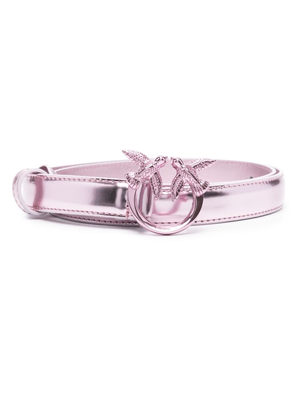 PINKO Love Berry leather belt - Purple von PINKO