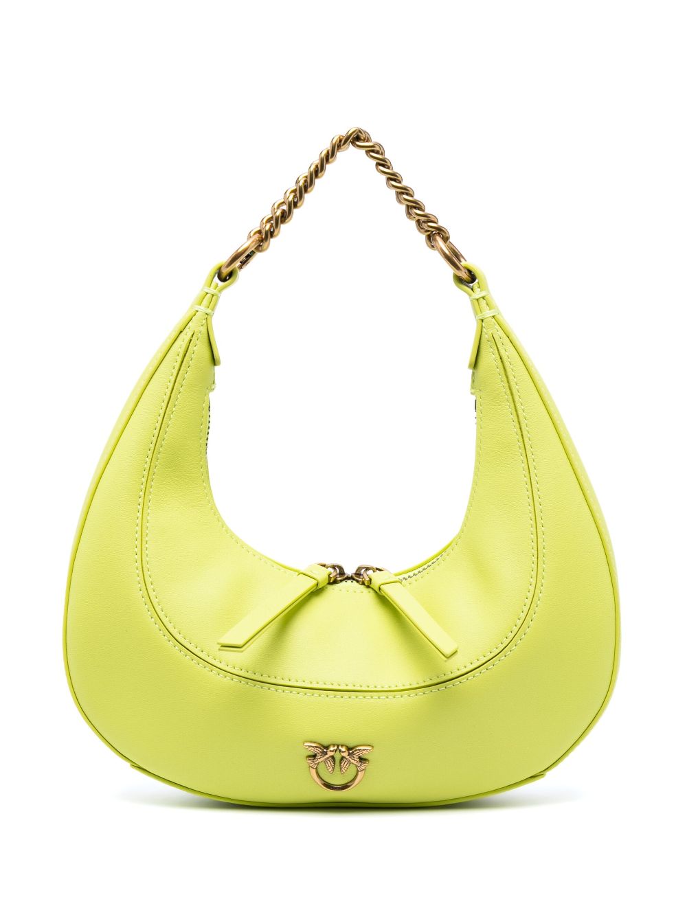 PINKO Love Birds-embellished shoulder bag - Yellow von PINKO