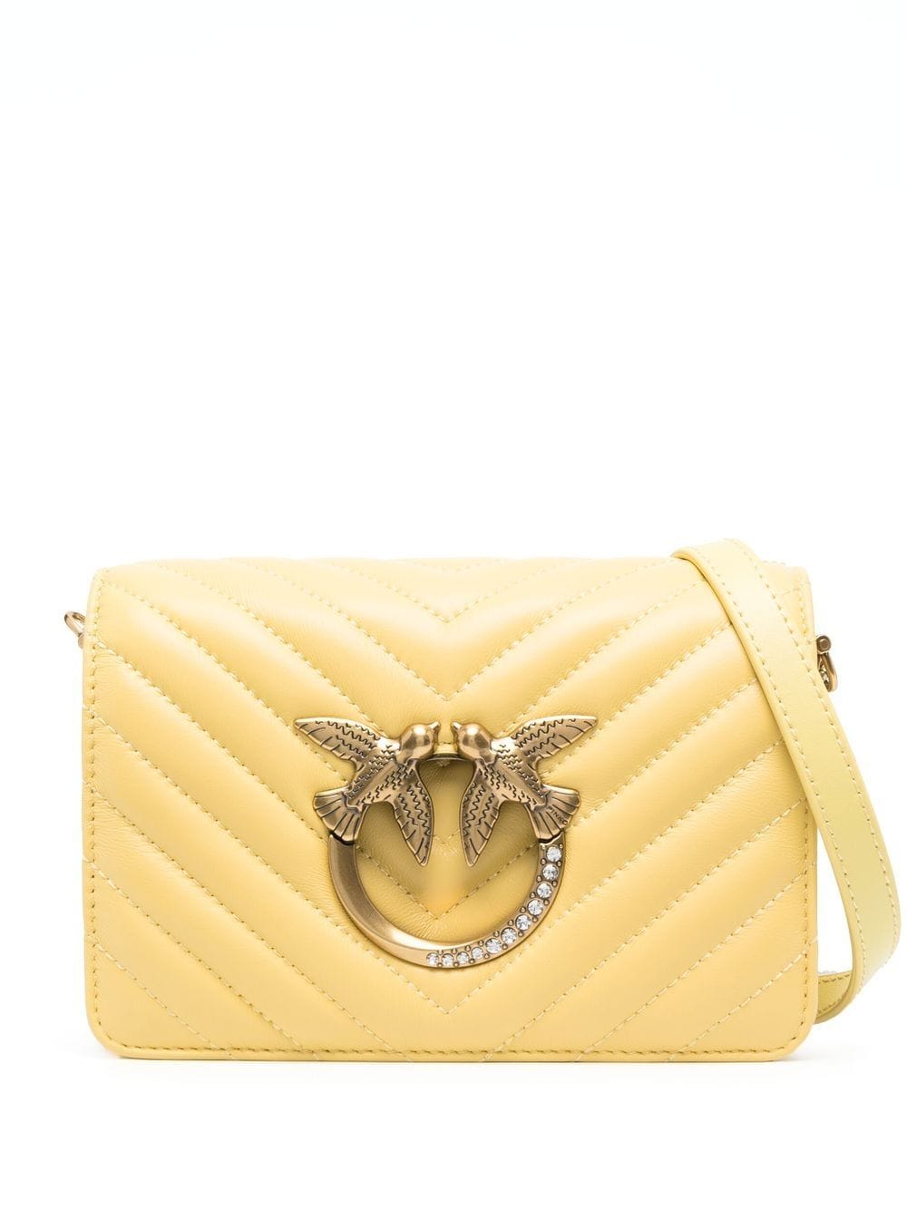 PINKO Love Lady Puff Classic crossbody bag - Yellow von PINKO