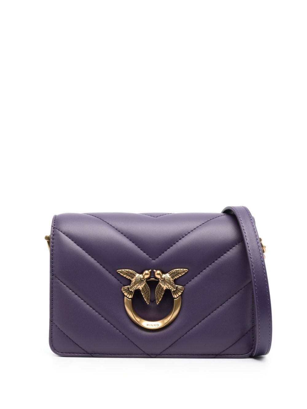 PINKO Love quilted crossbody bag - Purple von PINKO