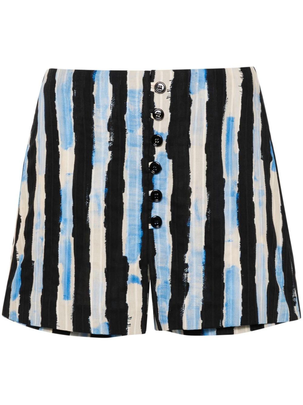 PINKO Maleficient striped shorts - Black von PINKO