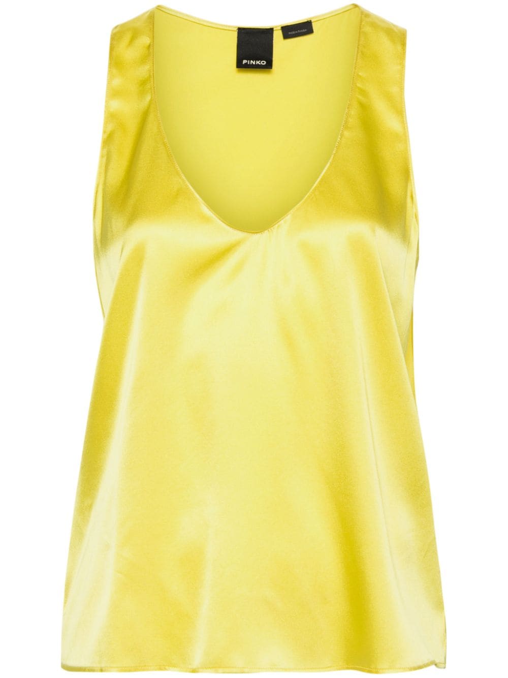 PINKO Marzemino satin blouse - Yellow von PINKO