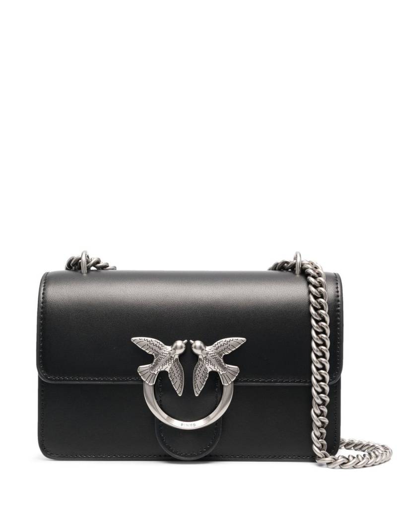 PINKO Mini Love leather bag - Black von PINKO