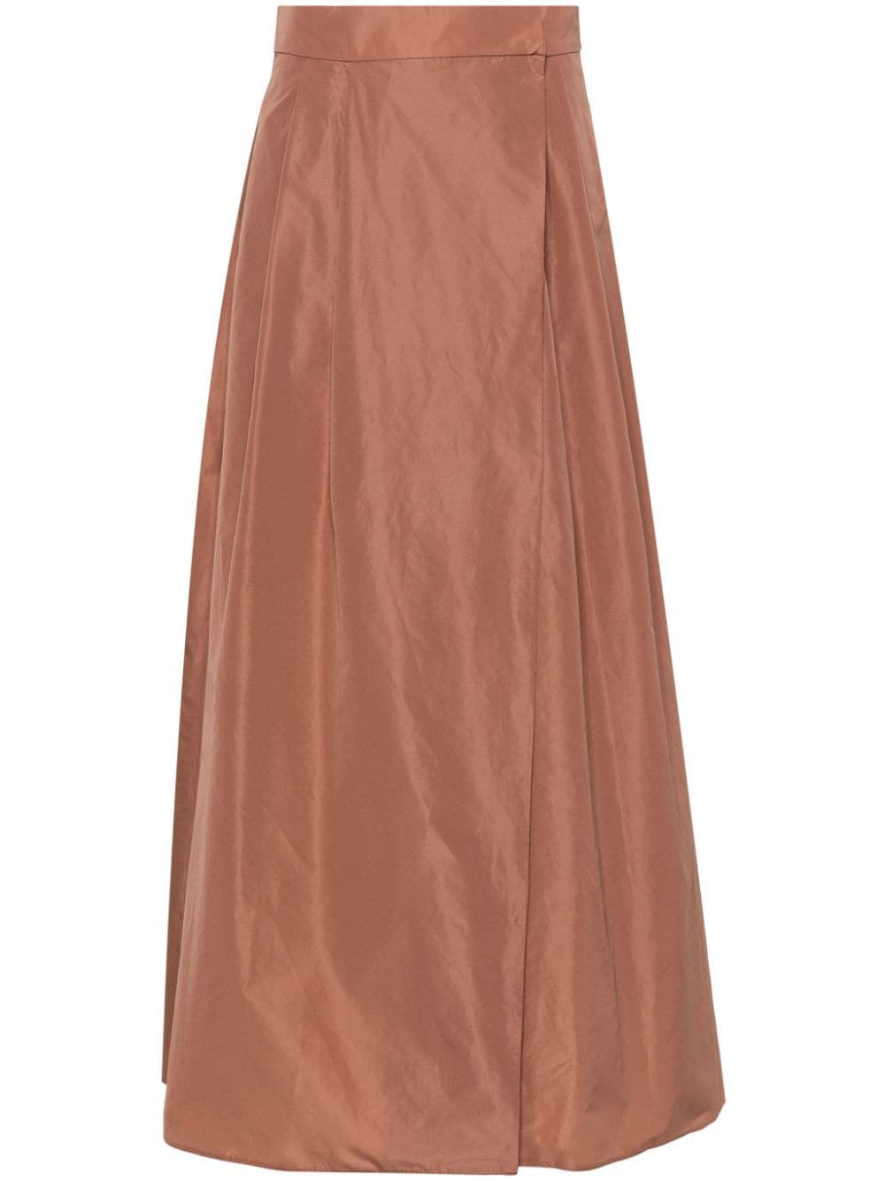 PINKO Propenso taffeta maxi skirt - Brown von PINKO