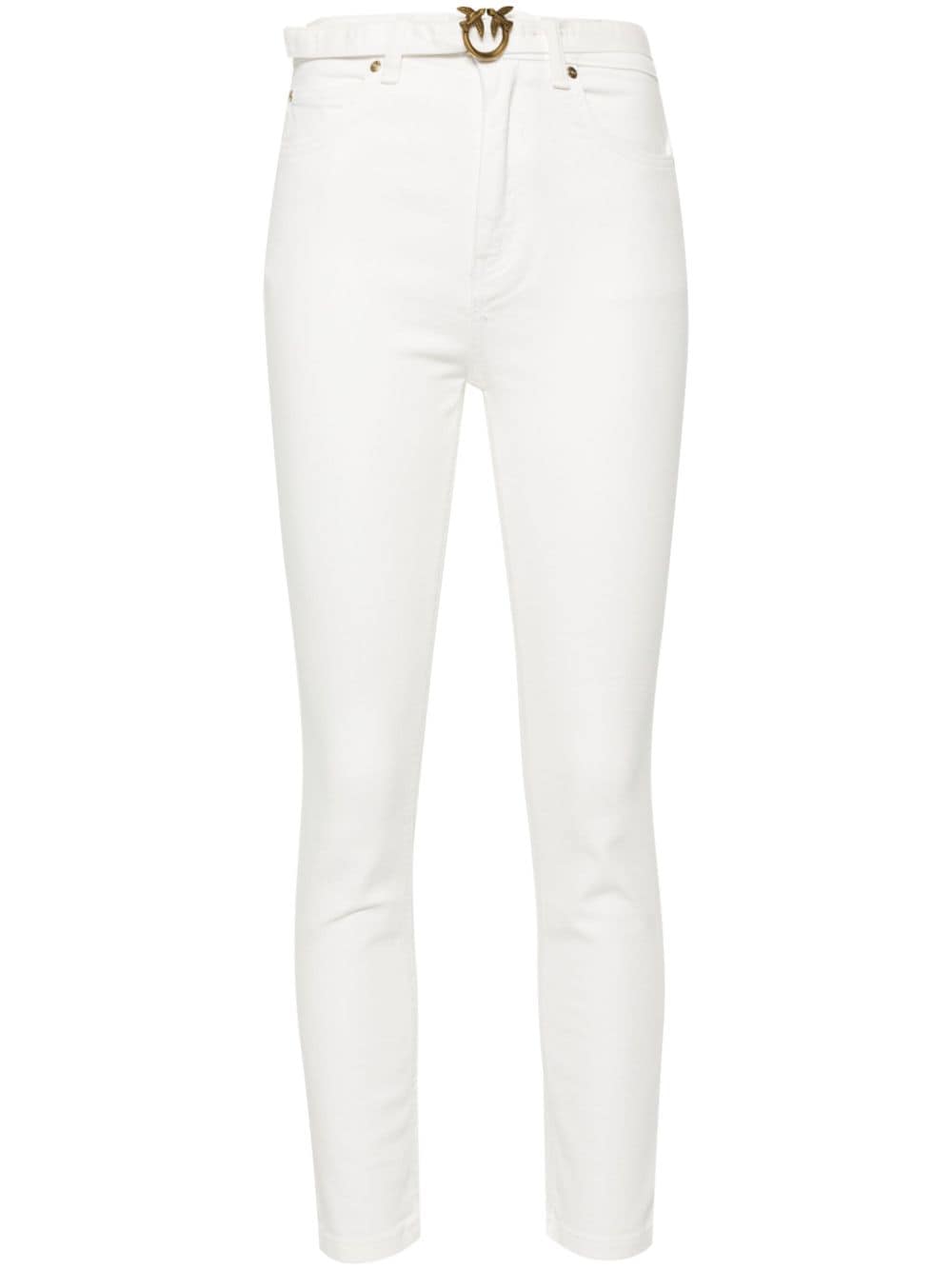 PINKO Susan high-waisted jeans - White von PINKO