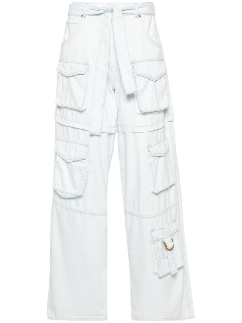 PINKO belted cargo pants - Blue von PINKO