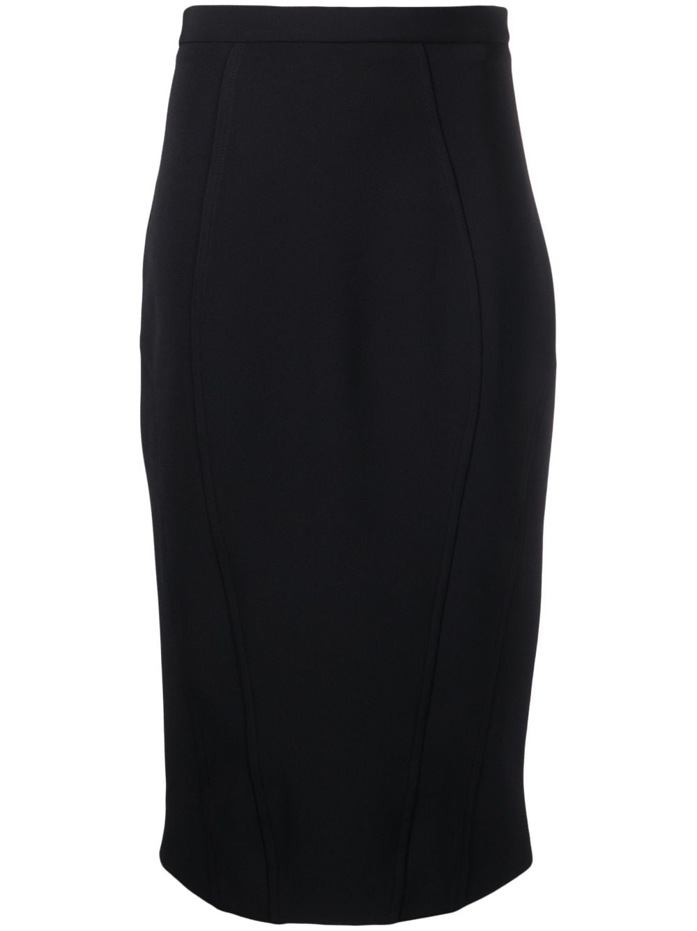 PINKO crepe pencil midi skirt - Black von PINKO