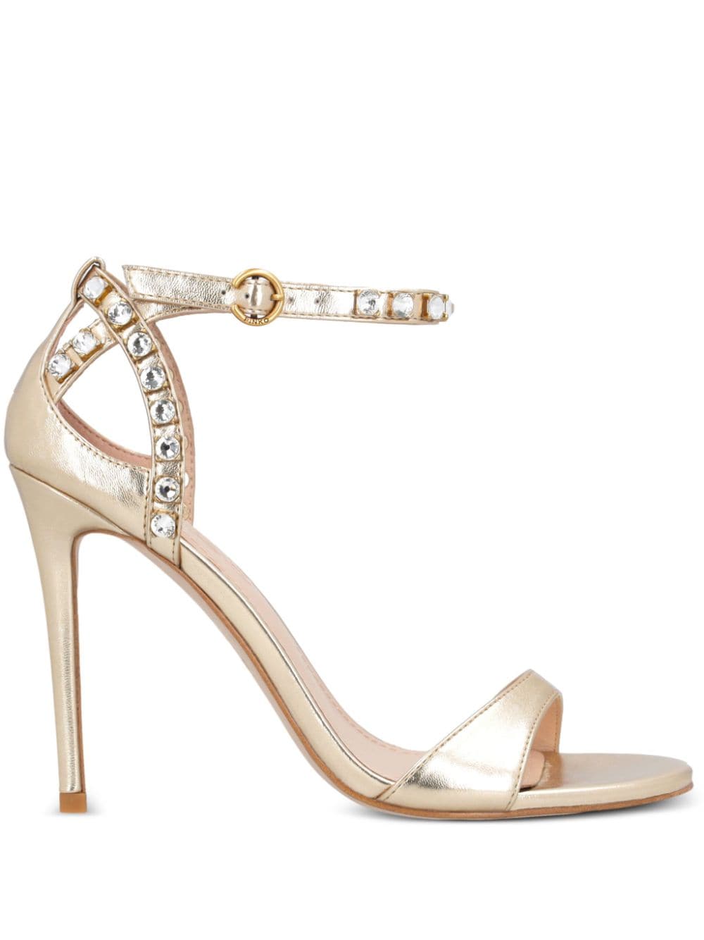 PINKO crystal-embellished sandals - Gold von PINKO