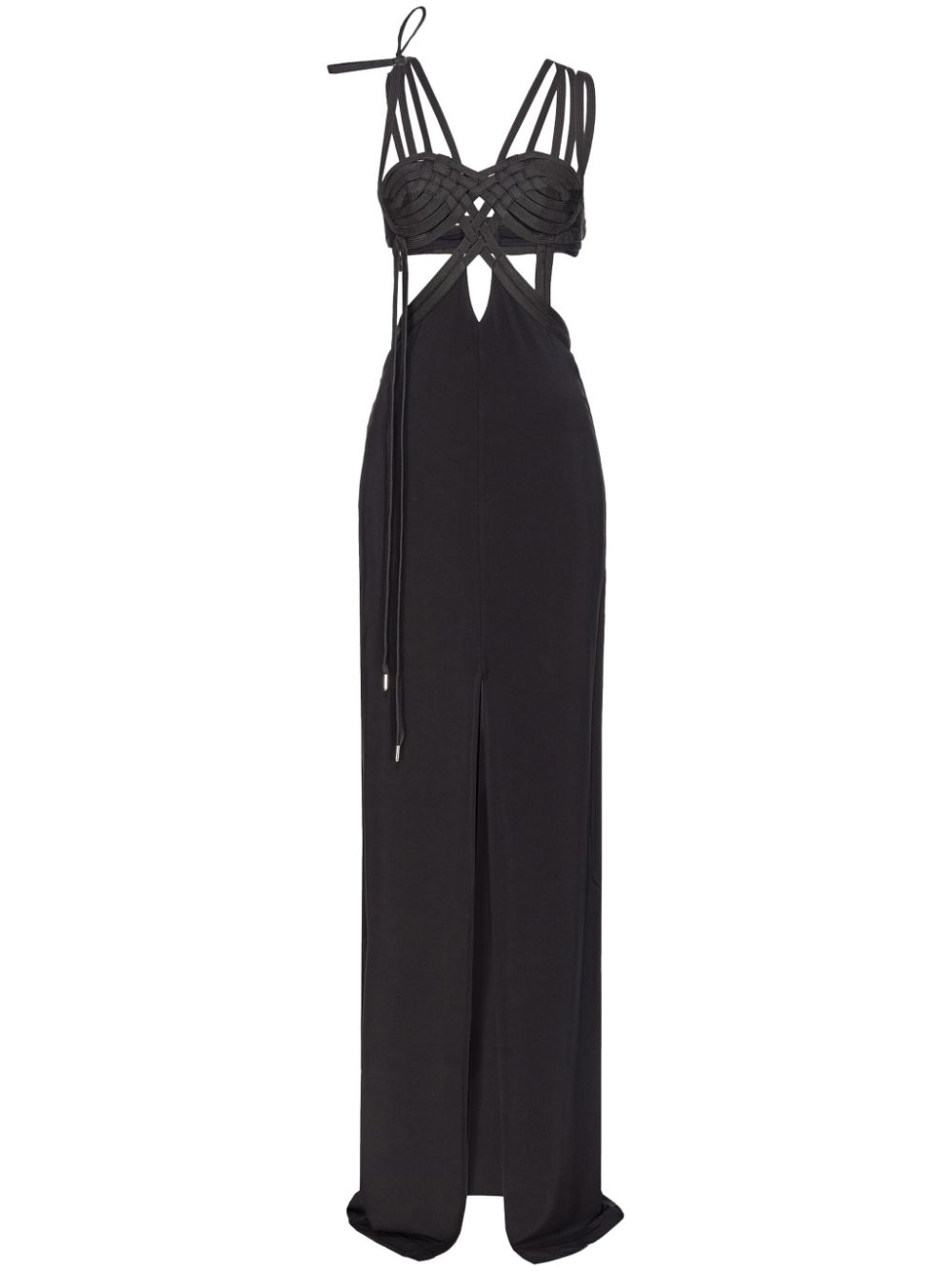 PINKO cut-out detailing maxi dress - Black von PINKO