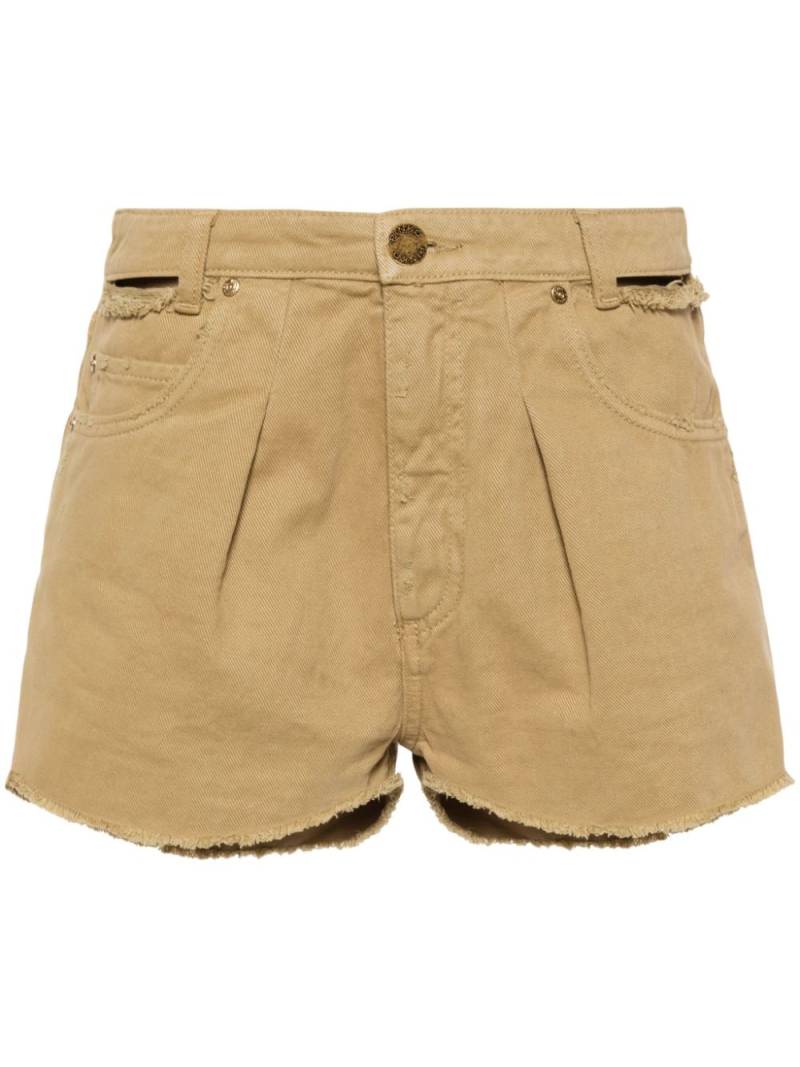 PINKO distress denim shorts - Green von PINKO