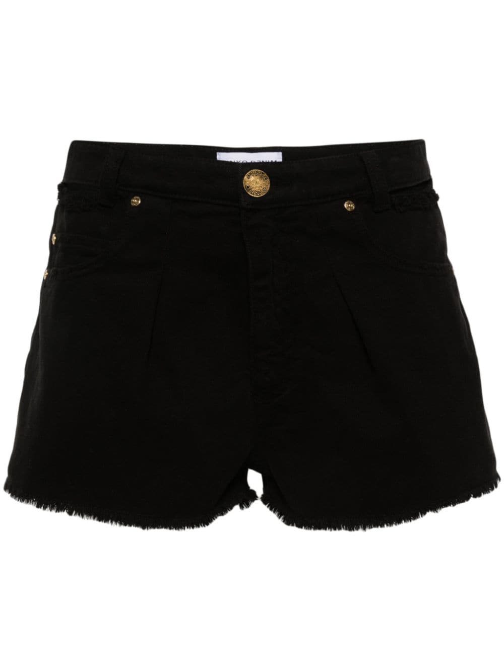 PINKO distress denin shorts - Black von PINKO