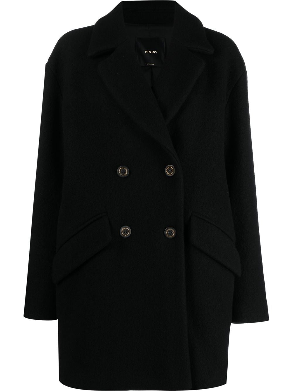 PINKO double-breasted coat - Black von PINKO