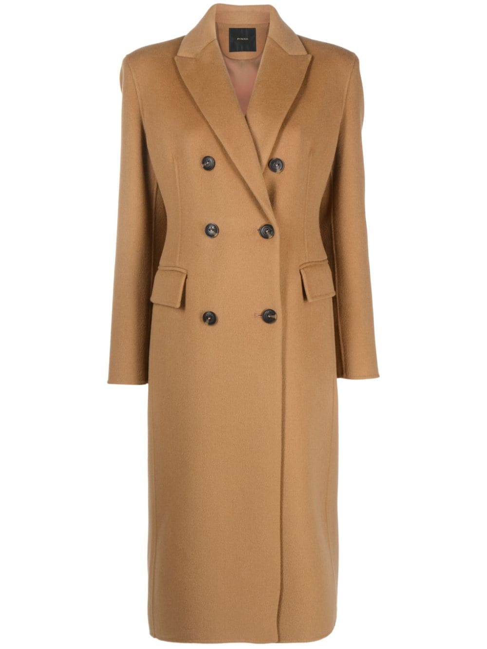 PINKO double-breasted wool coat - Brown von PINKO