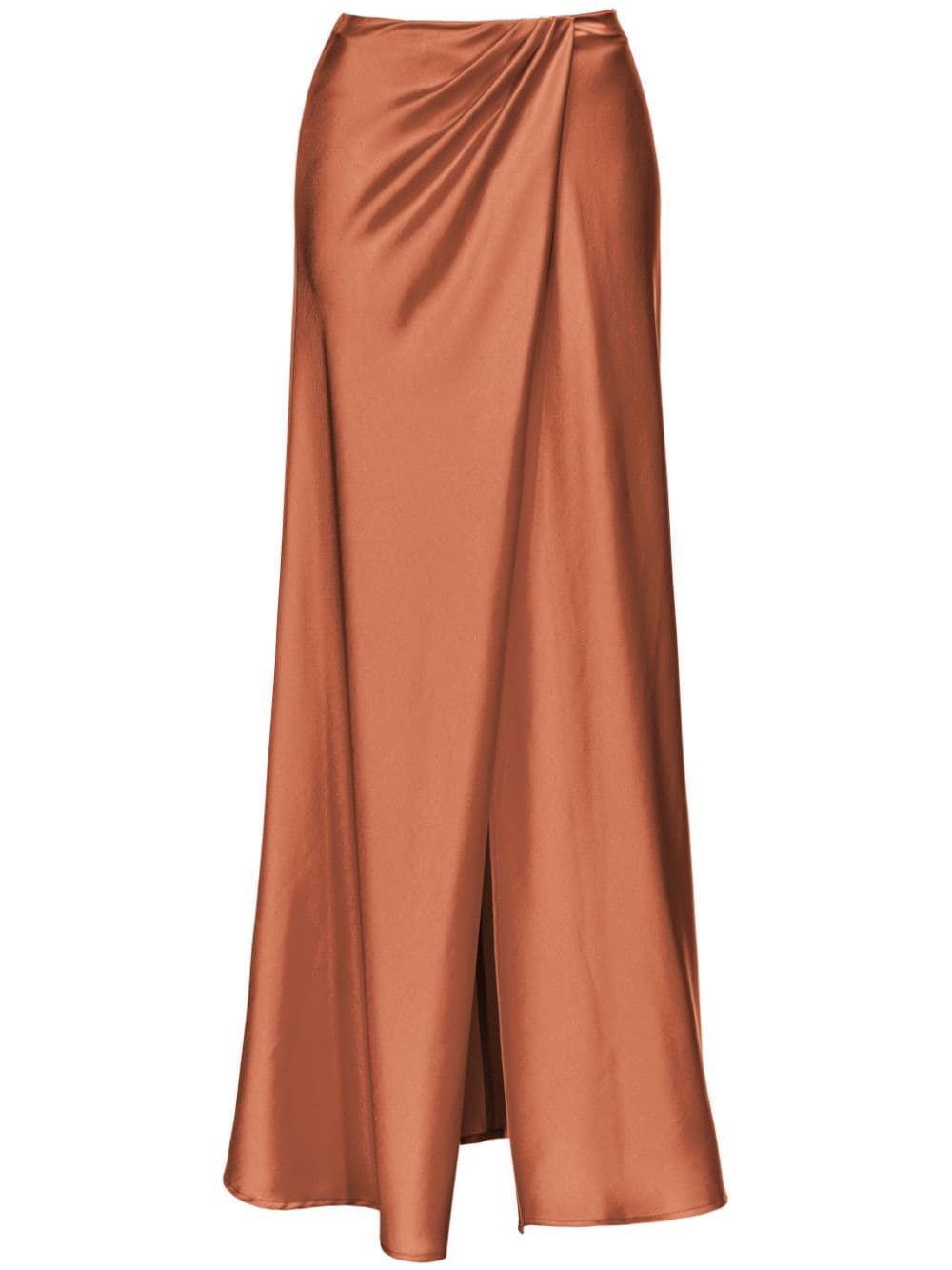 PINKO draped front-slit maxi skirt - Brown von PINKO