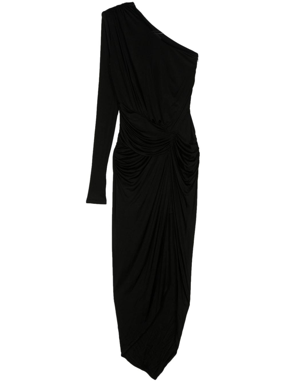 PINKO draped one-shoulder maxi dress - Black von PINKO