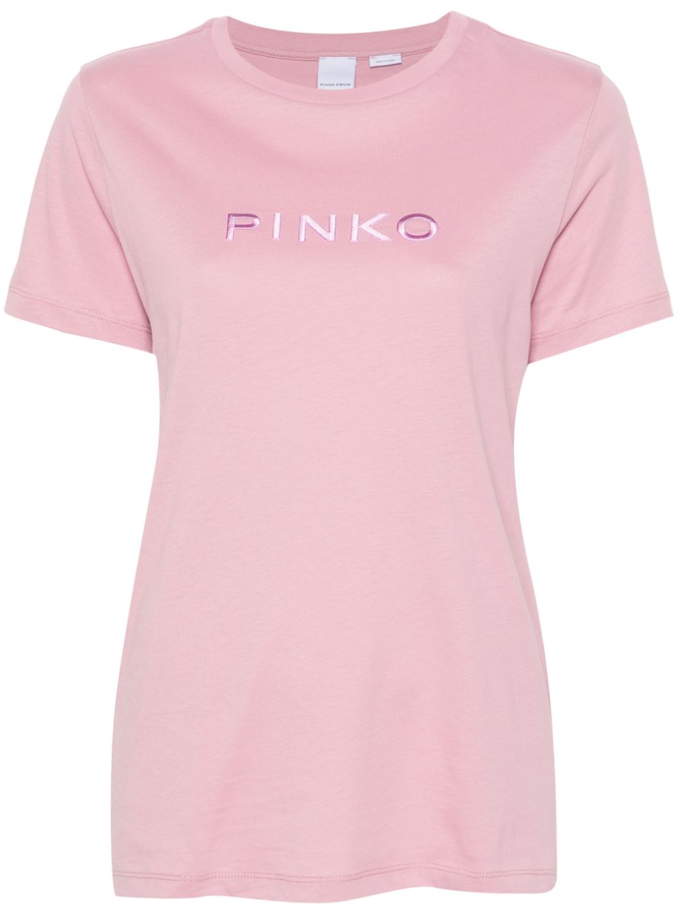 PINKO embroidered-logo cotton T-shirt von PINKO