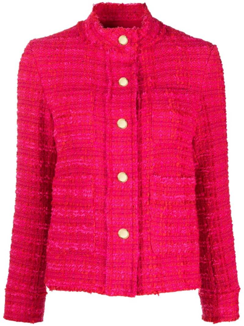 PINKO high-neck tweed jacket - Red von PINKO