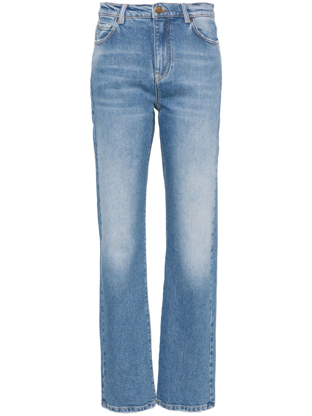 PINKO high-rise straight-leg jeans - Blue von PINKO