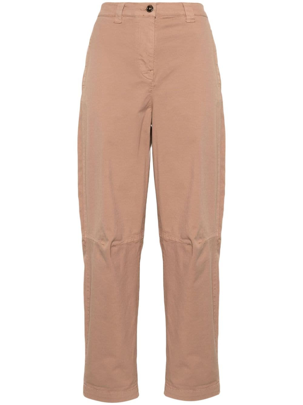 PINKO high-waist cropped trousers - Brown von PINKO