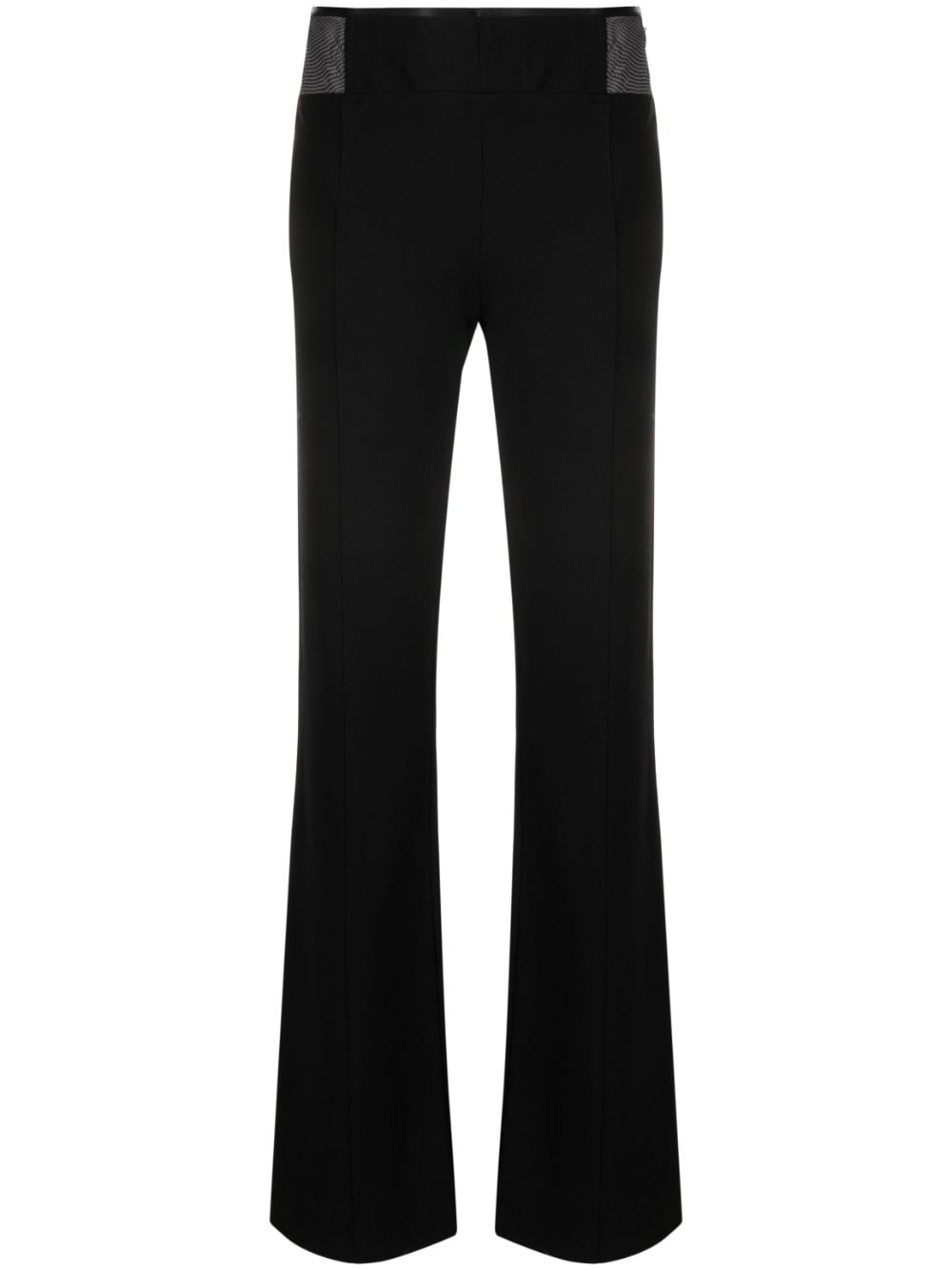 PINKO high-waist straight-leg trousers - Black von PINKO