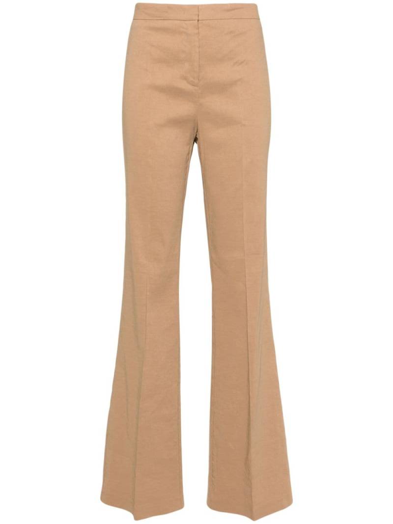 PINKO high-waist straight-leg trousers - Brown von PINKO