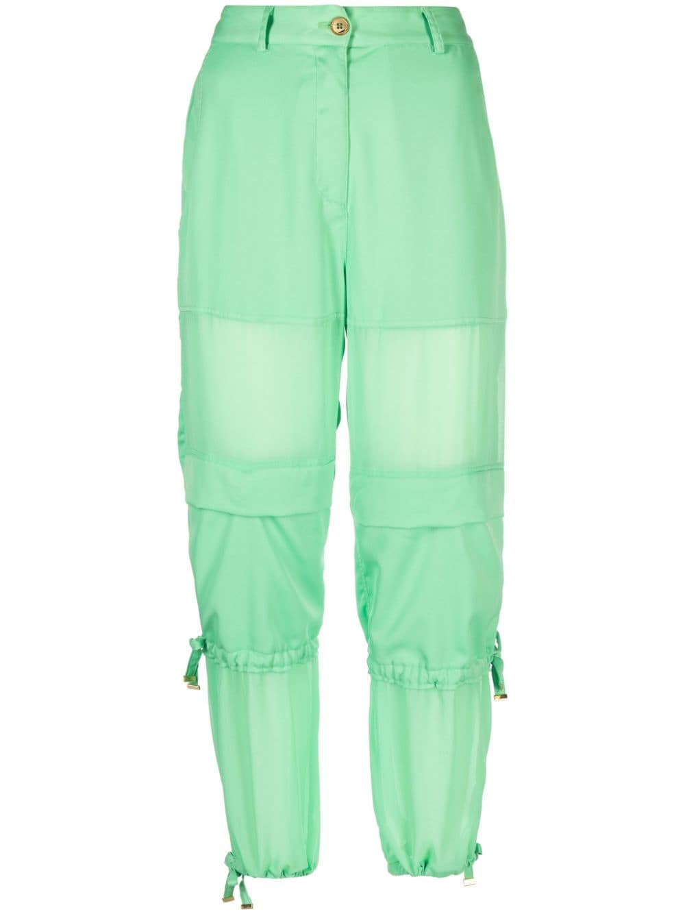 PINKO high-waisted cargo trousers - Green von PINKO