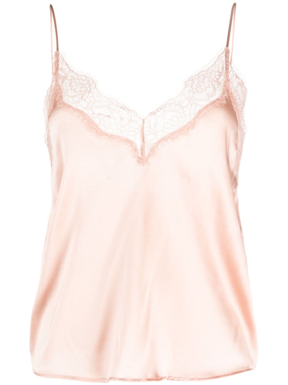 PINKO lace-trim satin cami top - Neutrals von PINKO