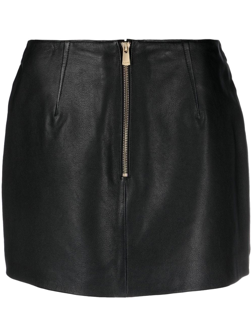 PINKO leather mini skirt - Black von PINKO