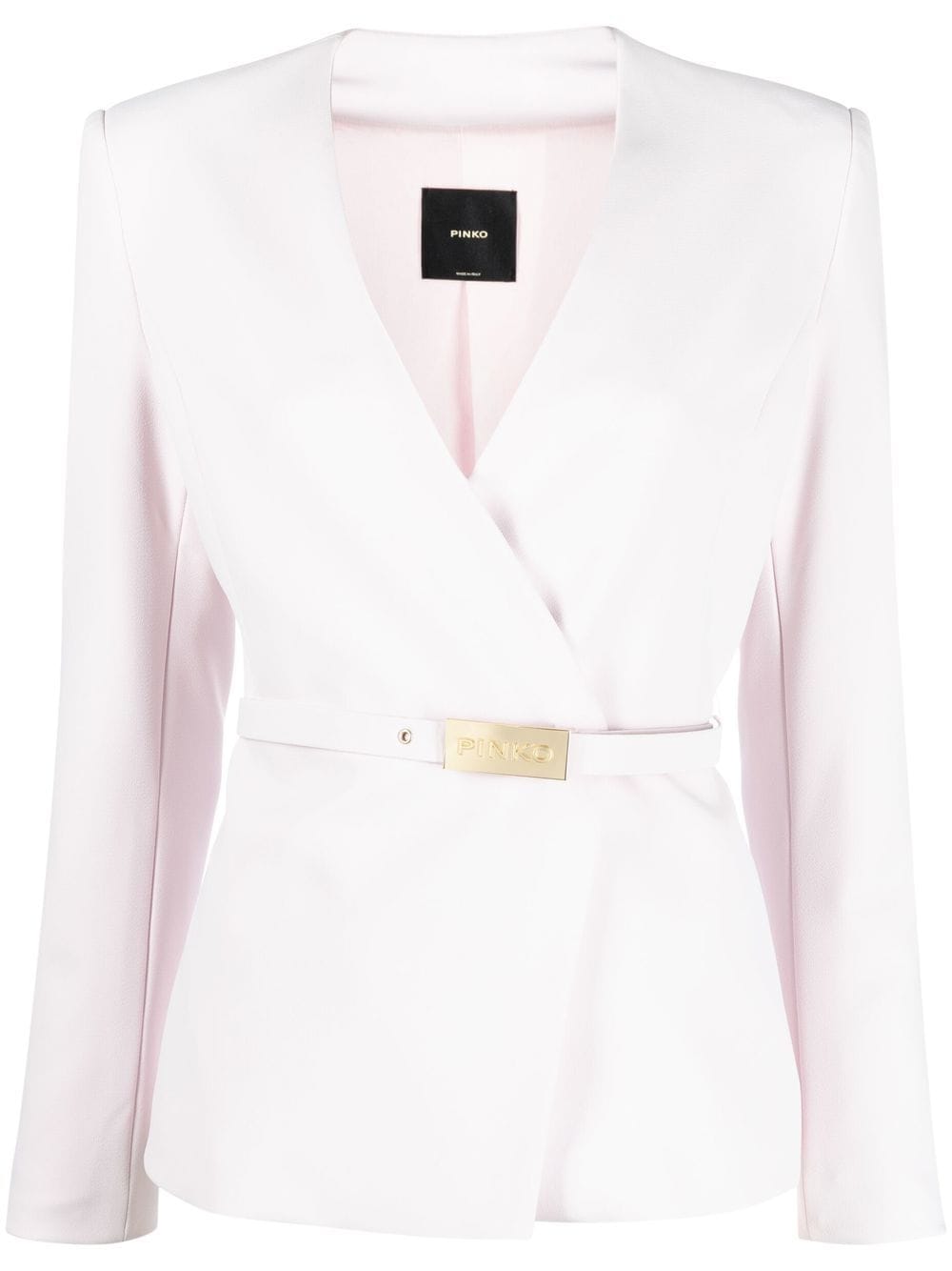 PINKO logo-buckle belted blazer von PINKO