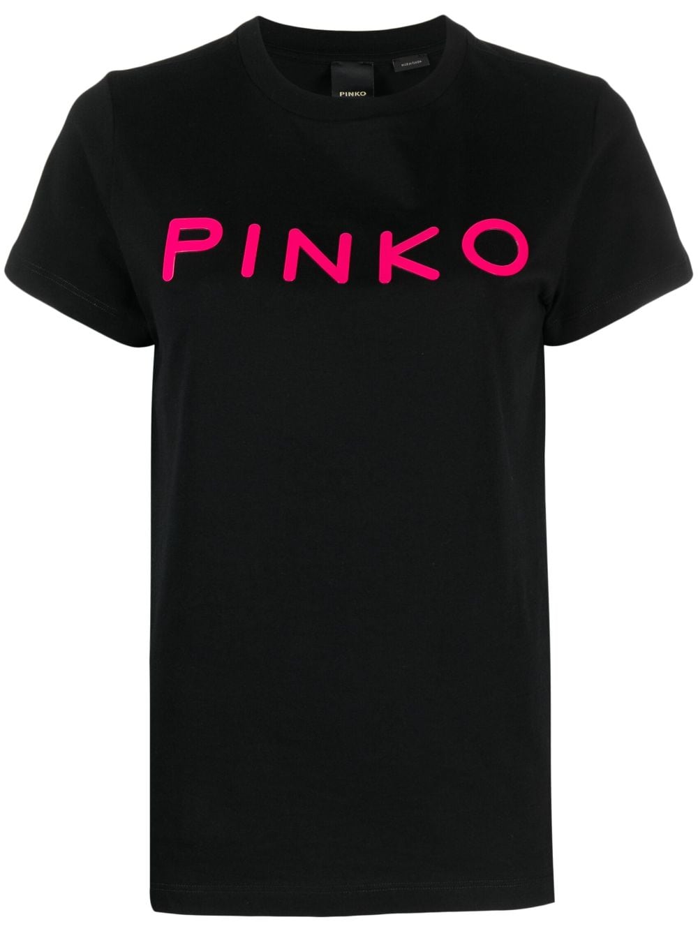 PINKO logo-print cotton T-shirt - Black von PINKO