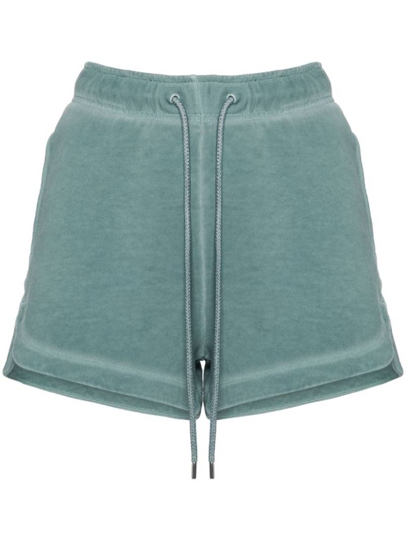 PINKO logo-print cotton shorts - Green von PINKO