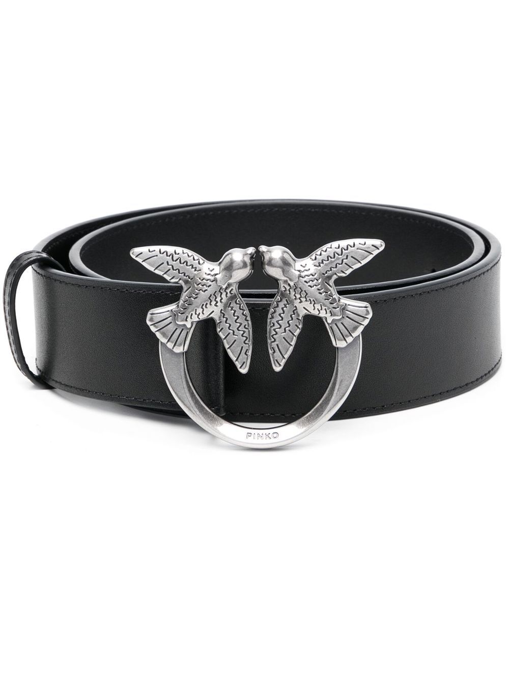 PINKO love bird buckle belt - Black von PINKO