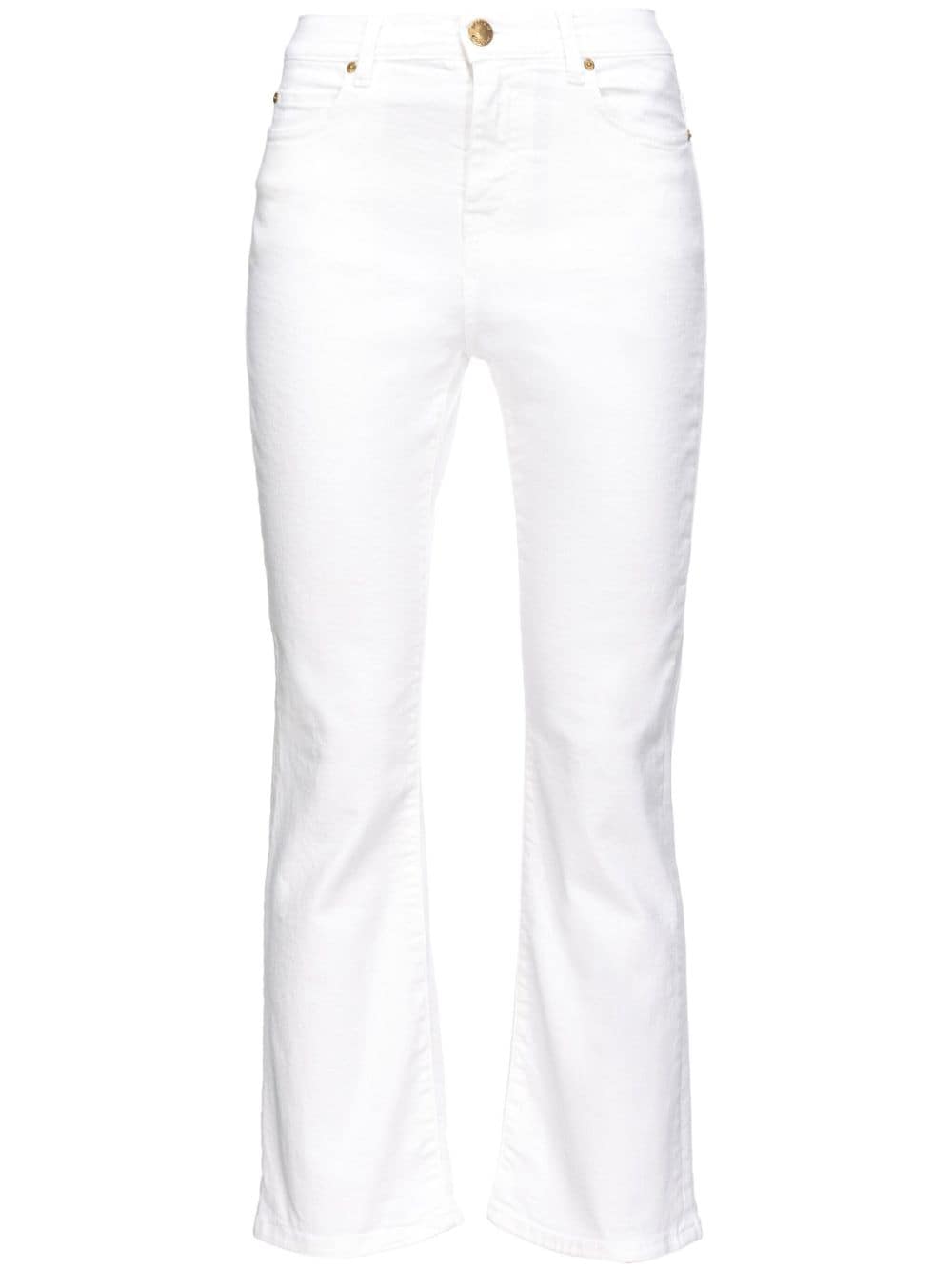 PINKO mid-rise flared jeans - White von PINKO