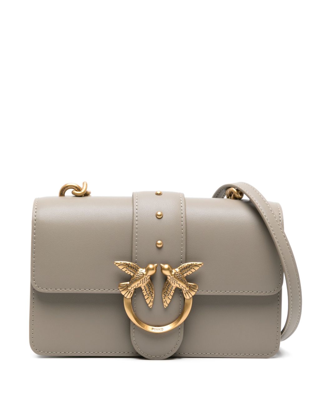 PINKO mini Love One crossbody bag - Neutrals von PINKO