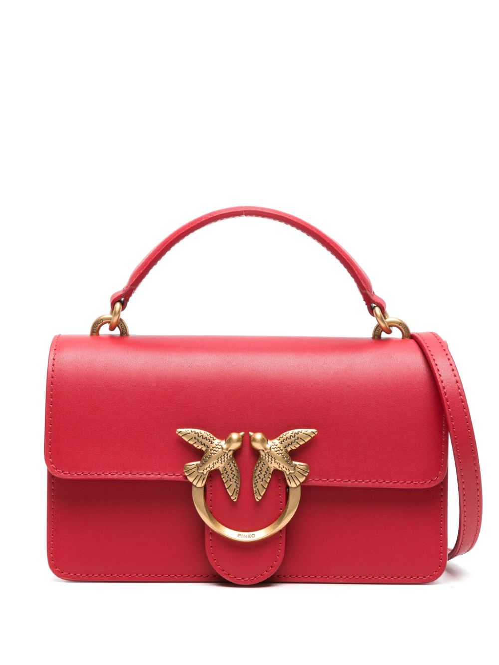 PINKO mini Love One crossbody bag - Red von PINKO