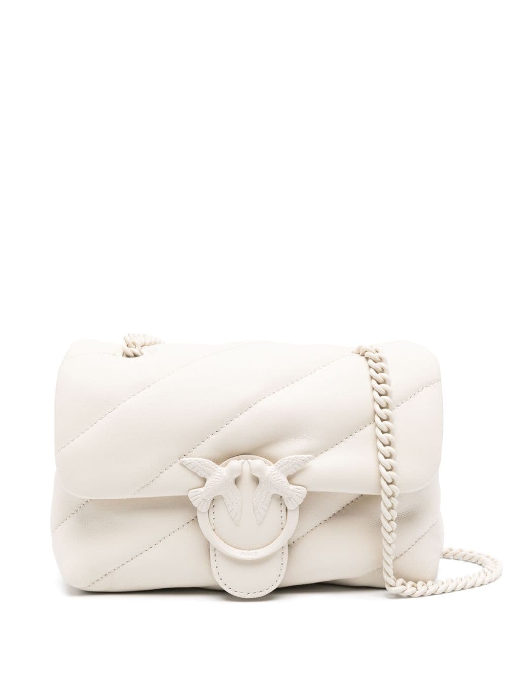 PINKO mini Love Puff leather bag - Neutrals von PINKO