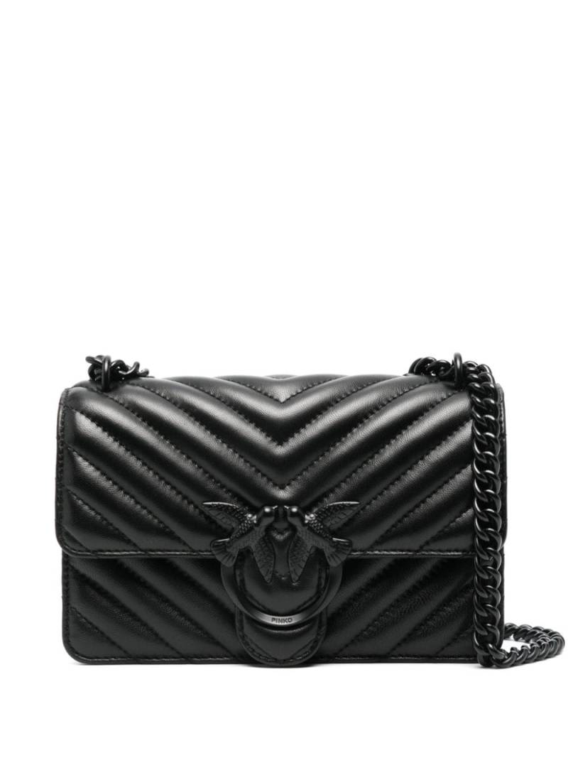 PINKO mini Love crossbody bag - Black von PINKO