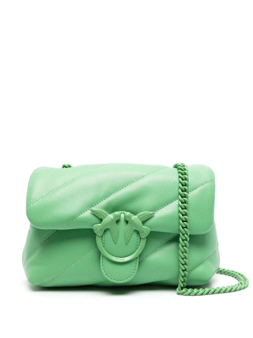 PINKO mini Love quilted shoulder bag - Green von PINKO