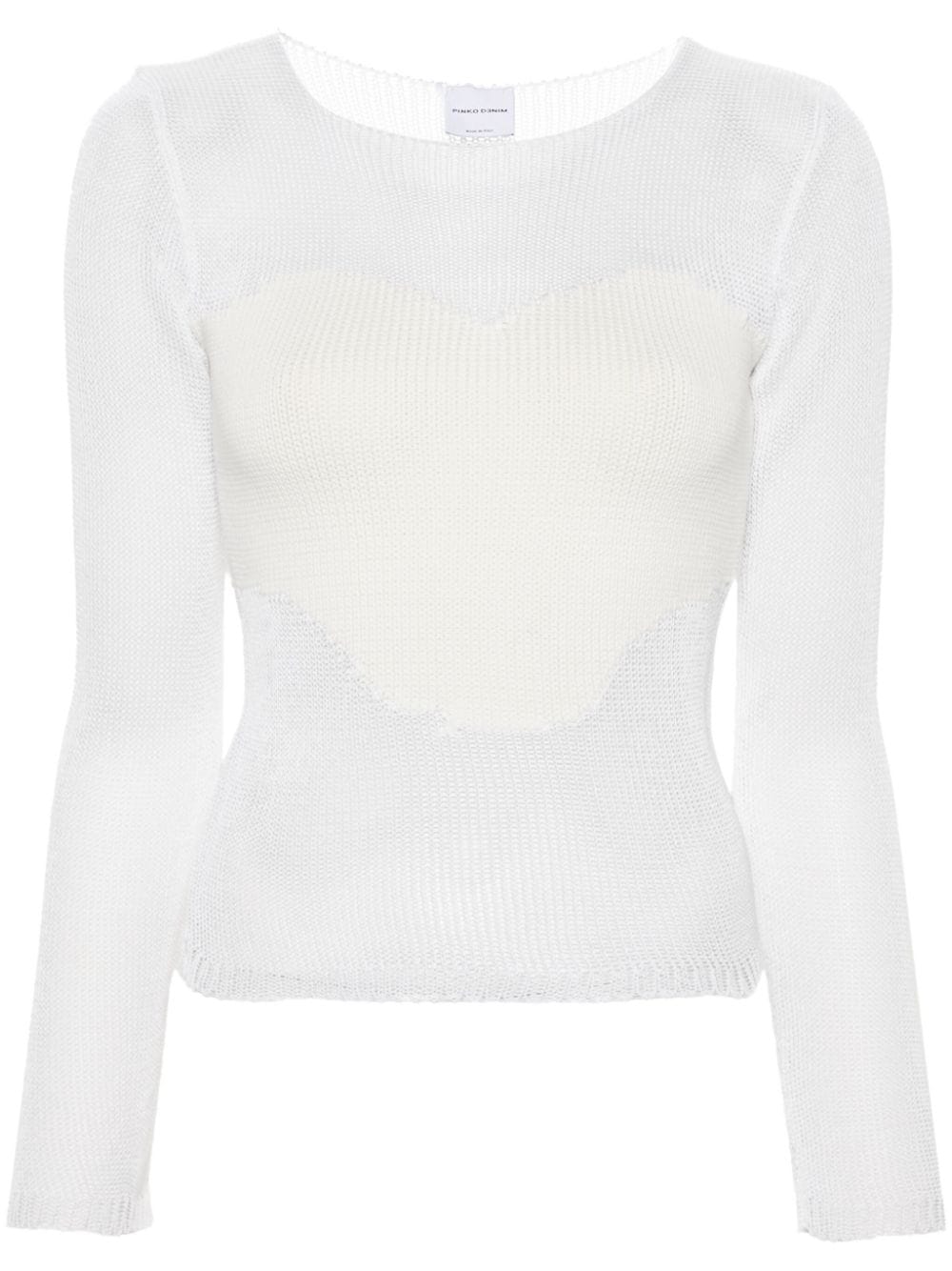 PINKO panelled-design jumper - White von PINKO