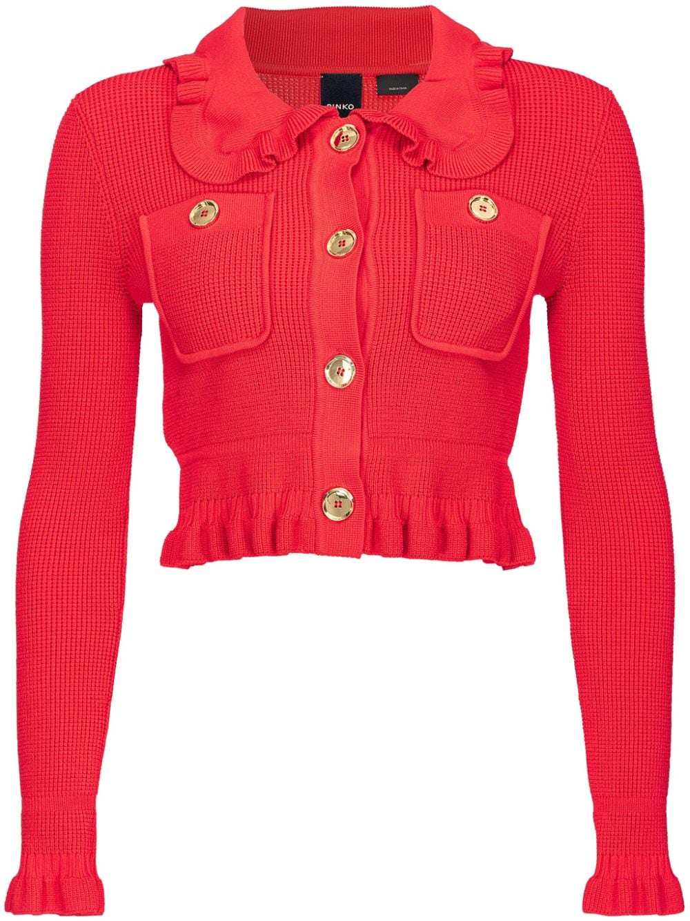 PINKO peter pan-collar cardigam - Red von PINKO