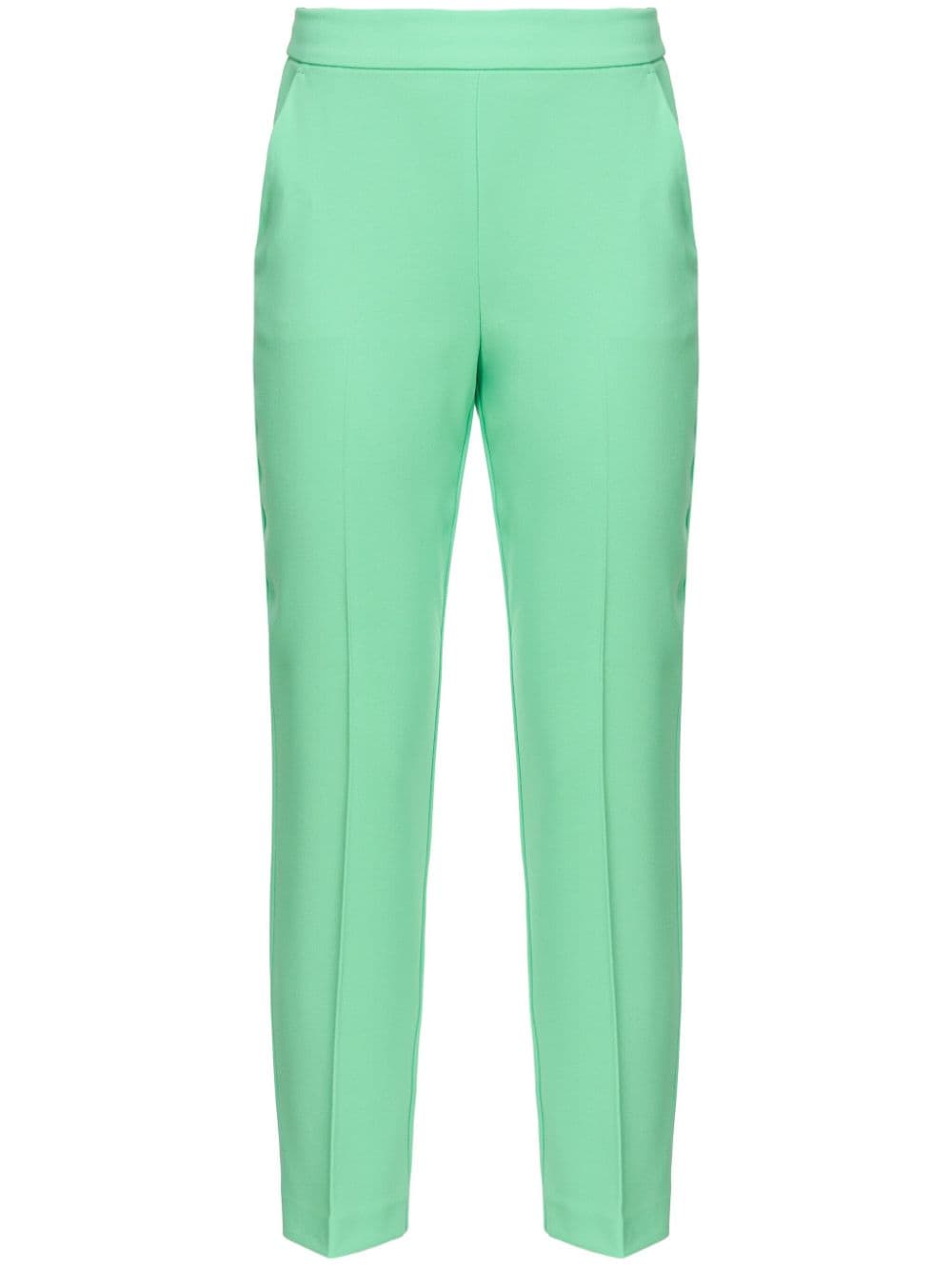 PINKO pressed-crease tapered-leg trousers - Green von PINKO