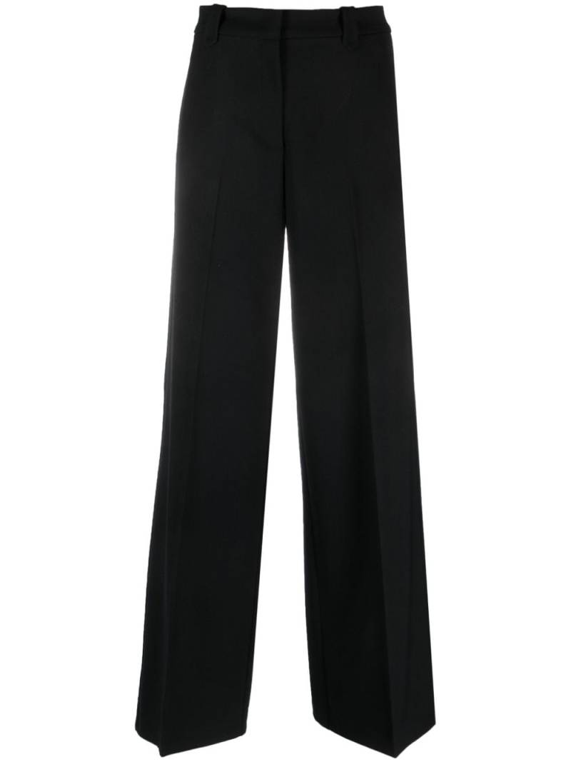 PINKO pressed-crease wide-leg trousers - Black von PINKO