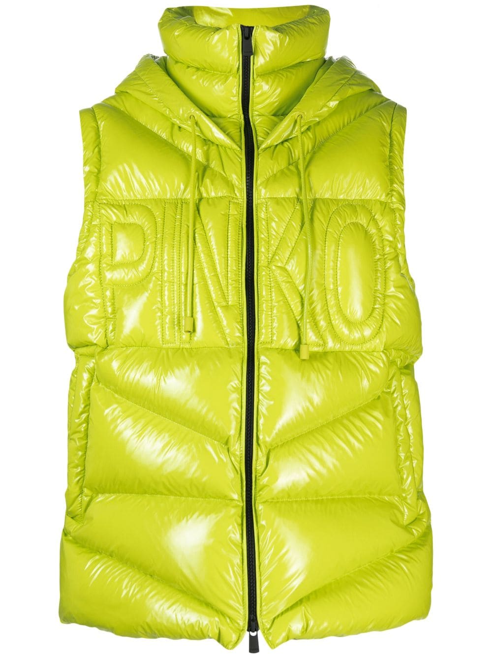 PINKO quilted hooded gilet - Green von PINKO