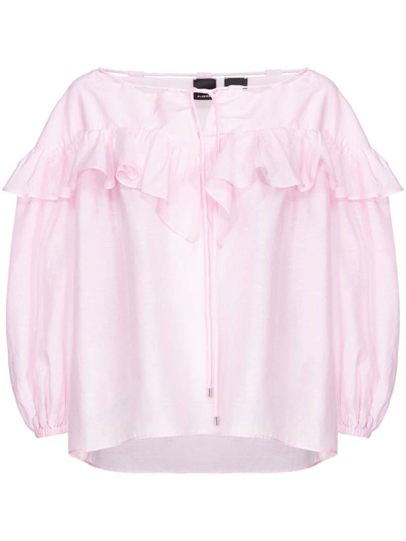 PINKO ruffle cotton-silk blend blouse von PINKO