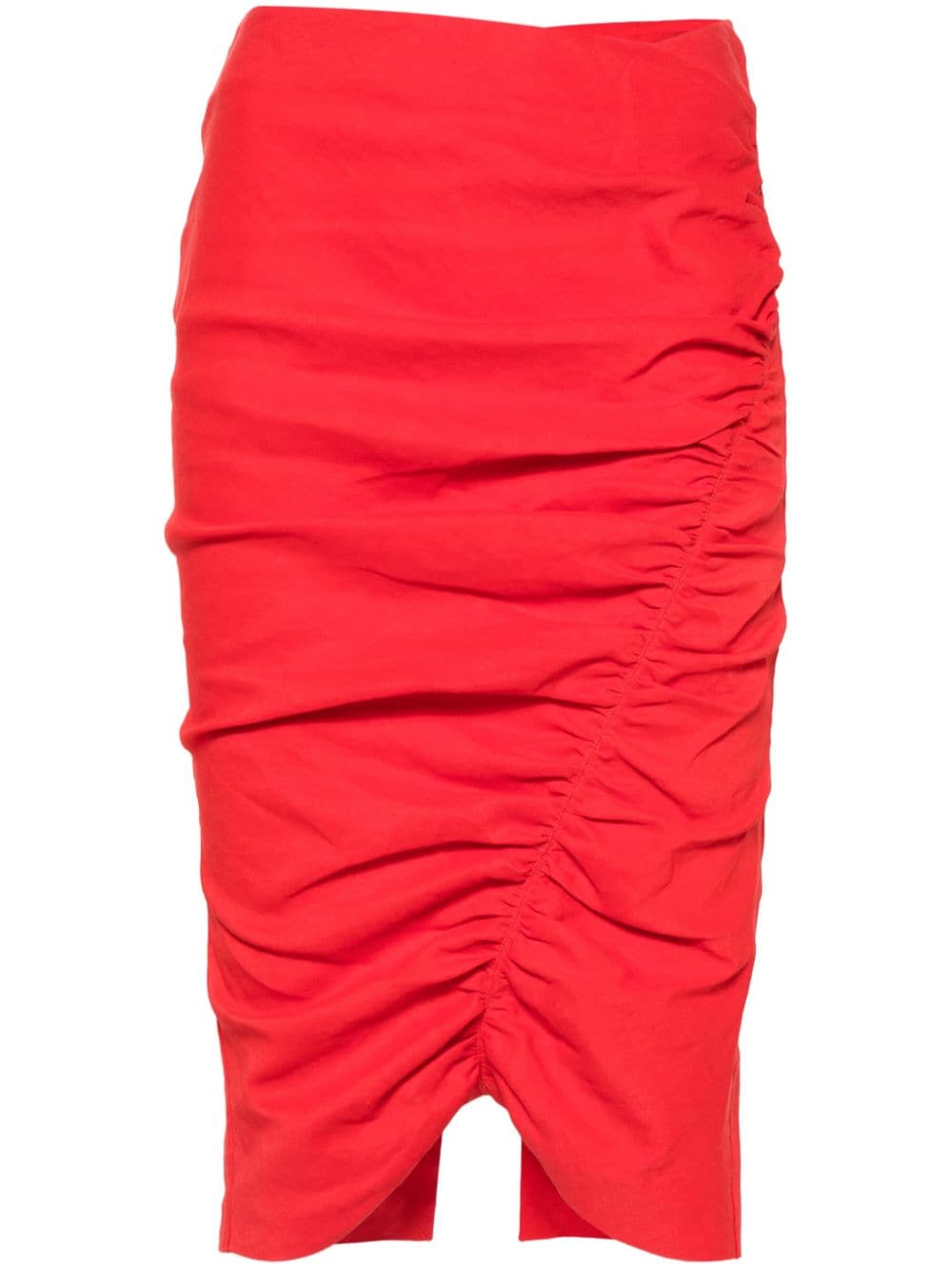 PINKO ruffled detail pencil skirt - Red von PINKO